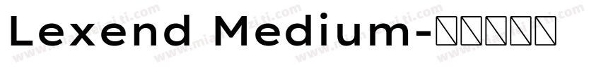 Lexend Medium字体转换